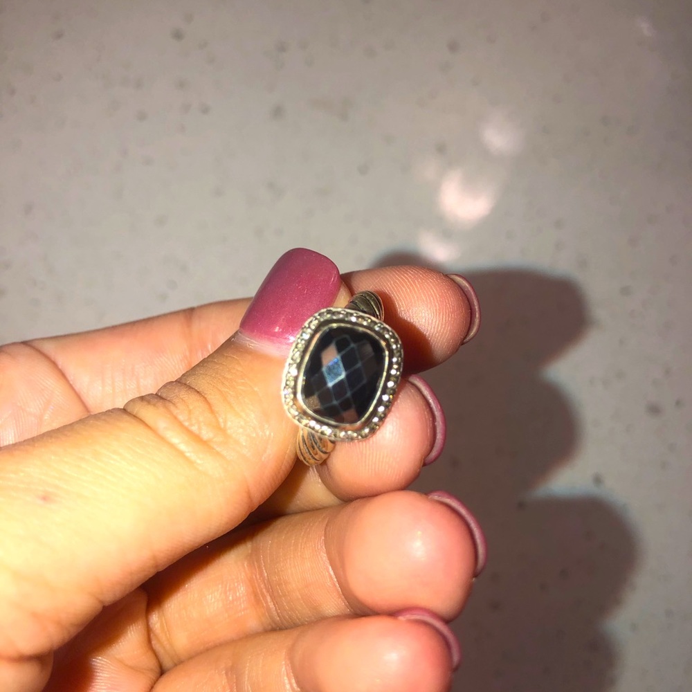 David Yurman Black Onyx Ring Size 6